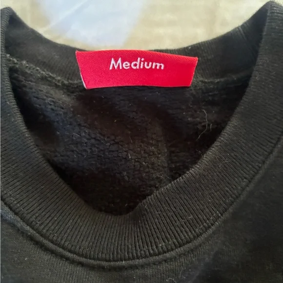 Supreme Black Crewneck Sweater